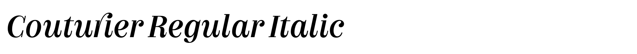 Couturier Regular Italic image